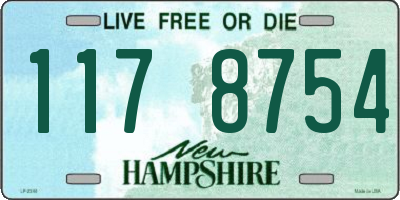 NH license plate 1178754