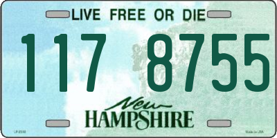 NH license plate 1178755