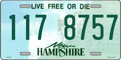 NH license plate 1178757