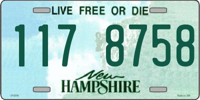 NH license plate 1178758