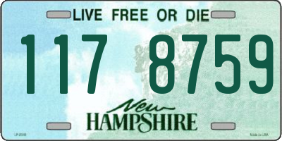 NH license plate 1178759