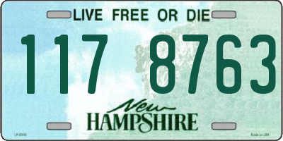 NH license plate 1178763