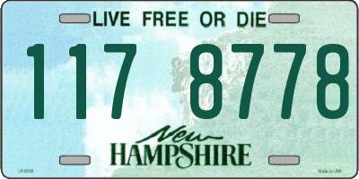 NH license plate 1178778
