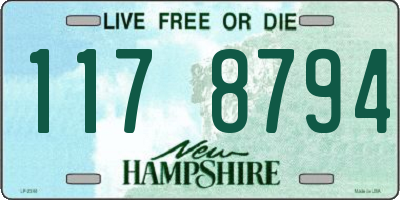 NH license plate 1178794