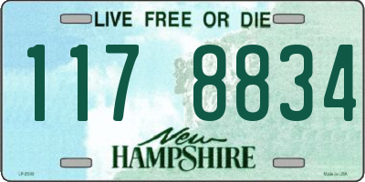 NH license plate 1178834