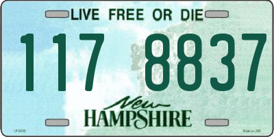 NH license plate 1178837