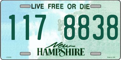 NH license plate 1178838
