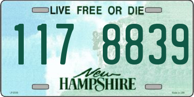 NH license plate 1178839