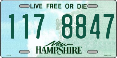 NH license plate 1178847