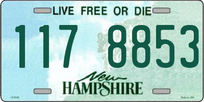 NH license plate 1178853