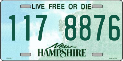 NH license plate 1178876