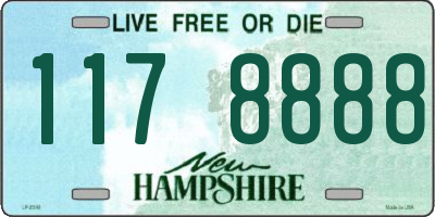 NH license plate 1178888