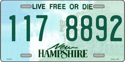 NH license plate 1178892