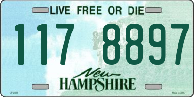 NH license plate 1178897