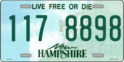 NH license plate 1178898