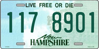 NH license plate 1178901