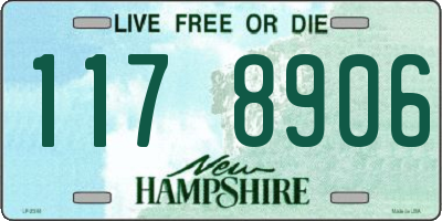 NH license plate 1178906