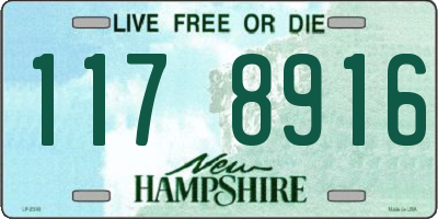 NH license plate 1178916