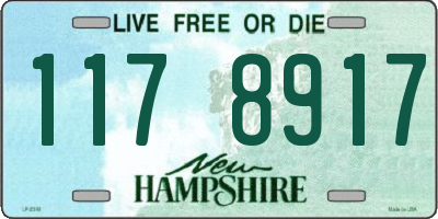 NH license plate 1178917