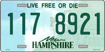 NH license plate 1178921