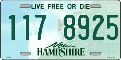 NH license plate 1178925