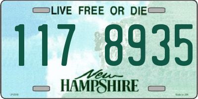 NH license plate 1178935