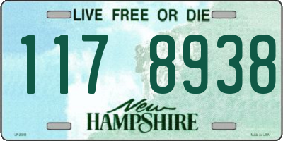 NH license plate 1178938