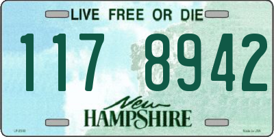 NH license plate 1178942