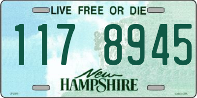 NH license plate 1178945