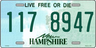 NH license plate 1178947