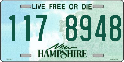 NH license plate 1178948