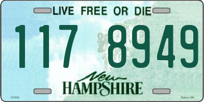 NH license plate 1178949