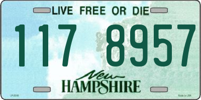NH license plate 1178957