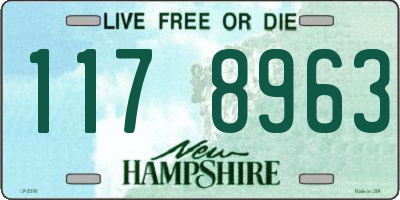 NH license plate 1178963