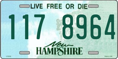 NH license plate 1178964