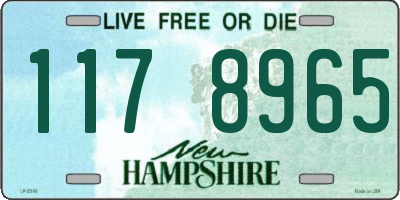 NH license plate 1178965
