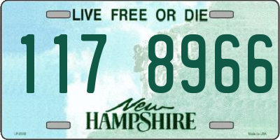 NH license plate 1178966