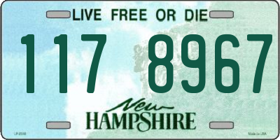 NH license plate 1178967