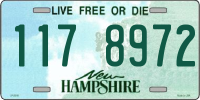 NH license plate 1178972