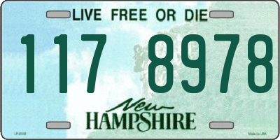 NH license plate 1178978