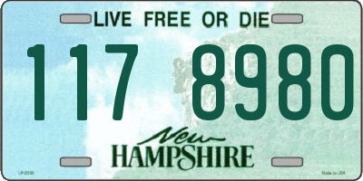 NH license plate 1178980