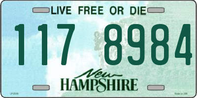 NH license plate 1178984