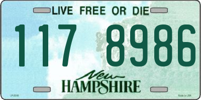 NH license plate 1178986