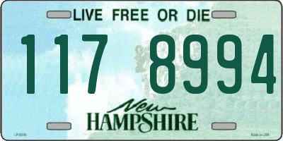 NH license plate 1178994