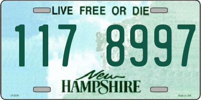 NH license plate 1178997
