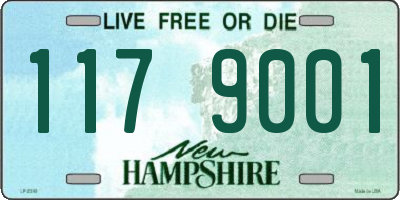 NH license plate 1179001