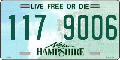 NH license plate 1179006