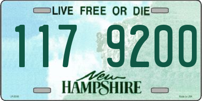 NH license plate 1179200