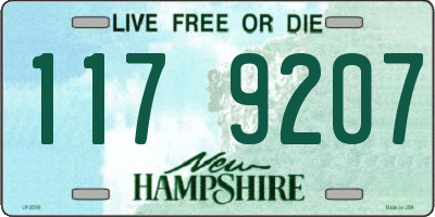 NH license plate 1179207
