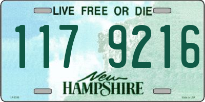NH license plate 1179216